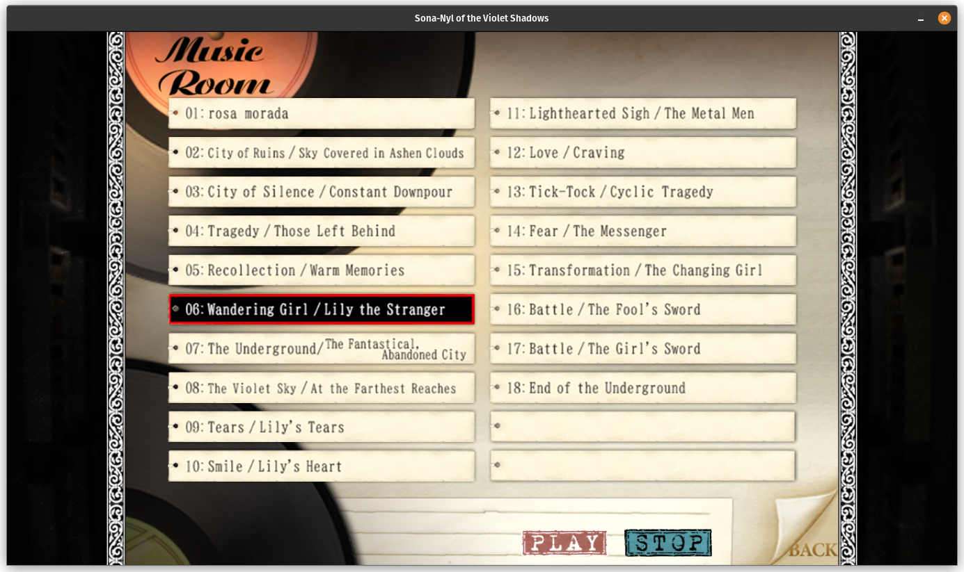 Sona-Nyl of the Violet Shadows Audio Room